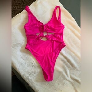 Hot pink one piece